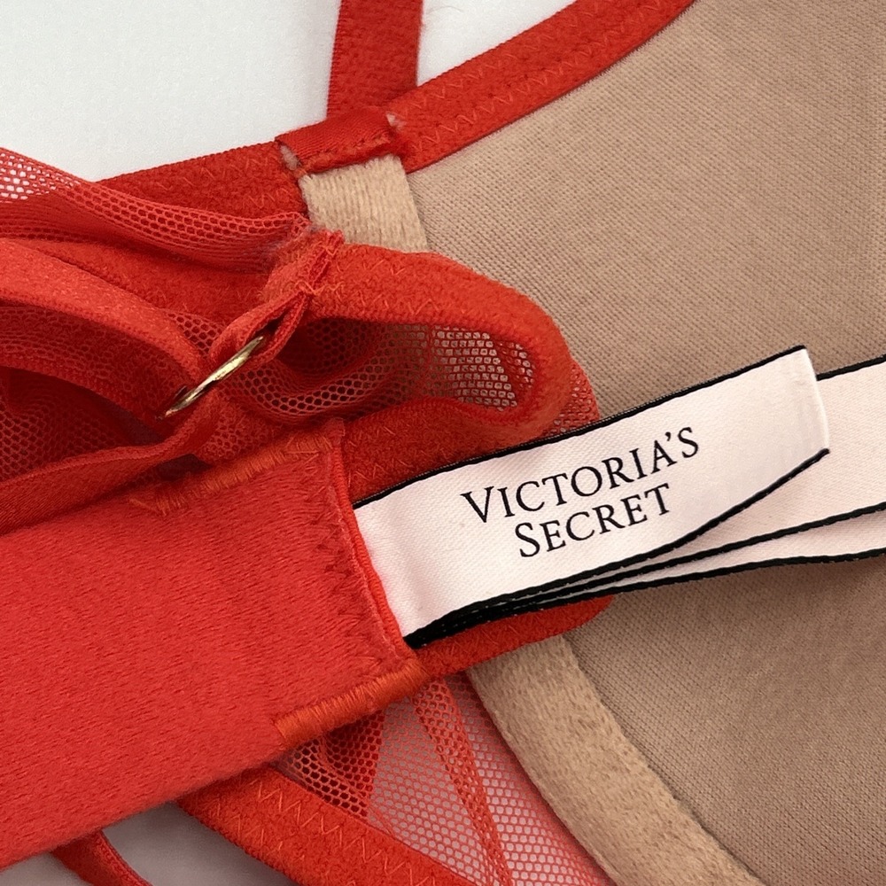 Victoria's Secret Very Sexy Wicked Unlined Floral Embroidery Red Medium - Picture 12 of 12